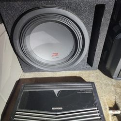 12 inc alpine type R /2000w Kenwood amp