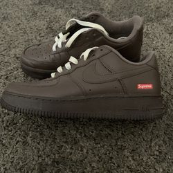 Brown Supreme Air Force 1s