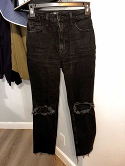 Hollister highrise Black Distressed Ripped Denim Jeans