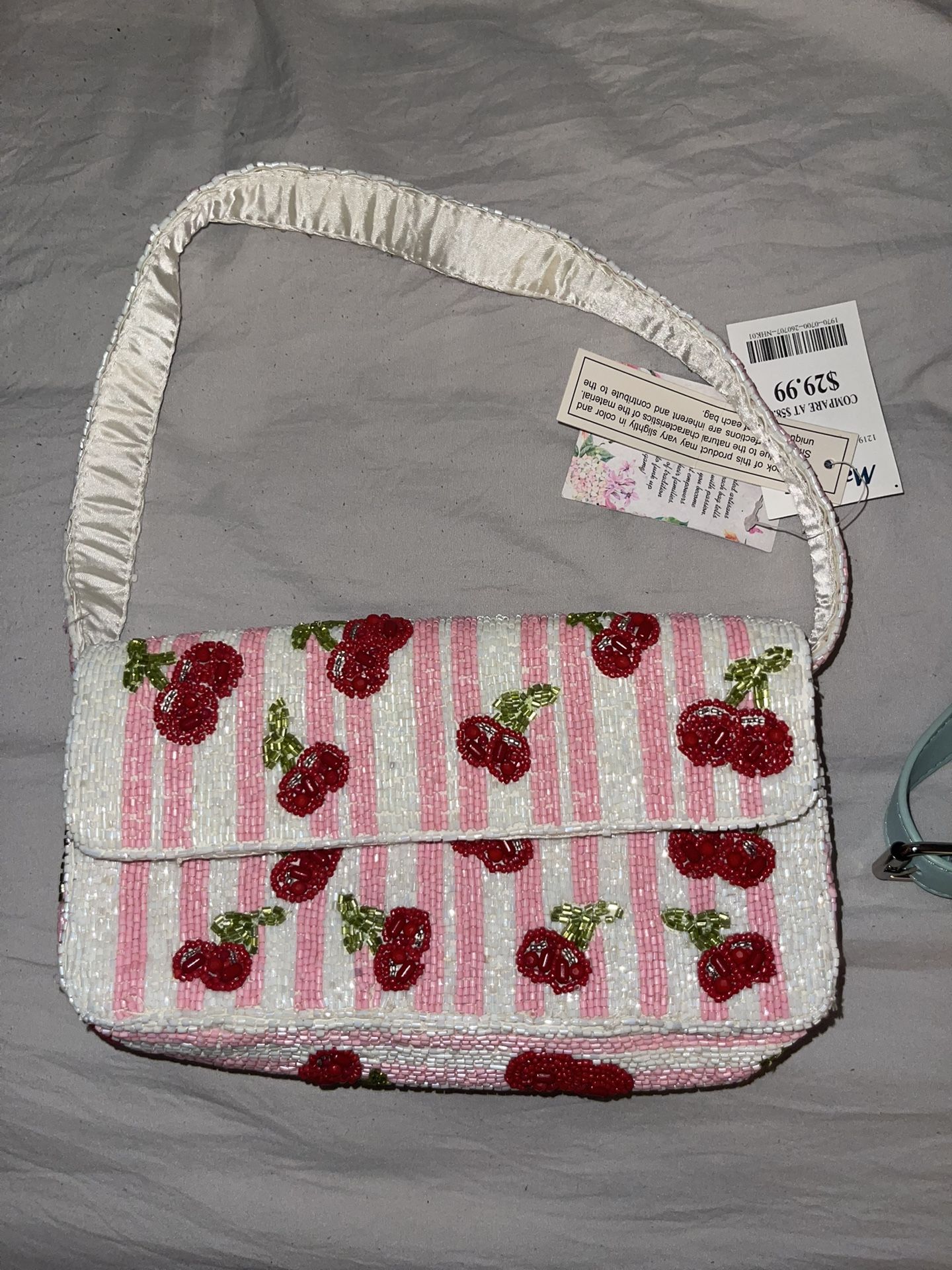Cherry Beaded Bag