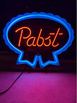 Vintage 2004 PABST Blue Ribbon (Real) Neon Sign