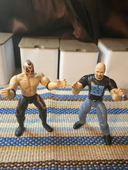 Vintage Jakks Pacific WWE Figures Stone Cold And Animal