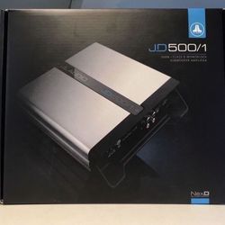 JL Audio 500 Watts Rms Monoblock Bass Amplifier Jd500/1 Brand New In Box 
