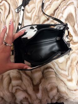 Cow Print Mini Crossbody Bag