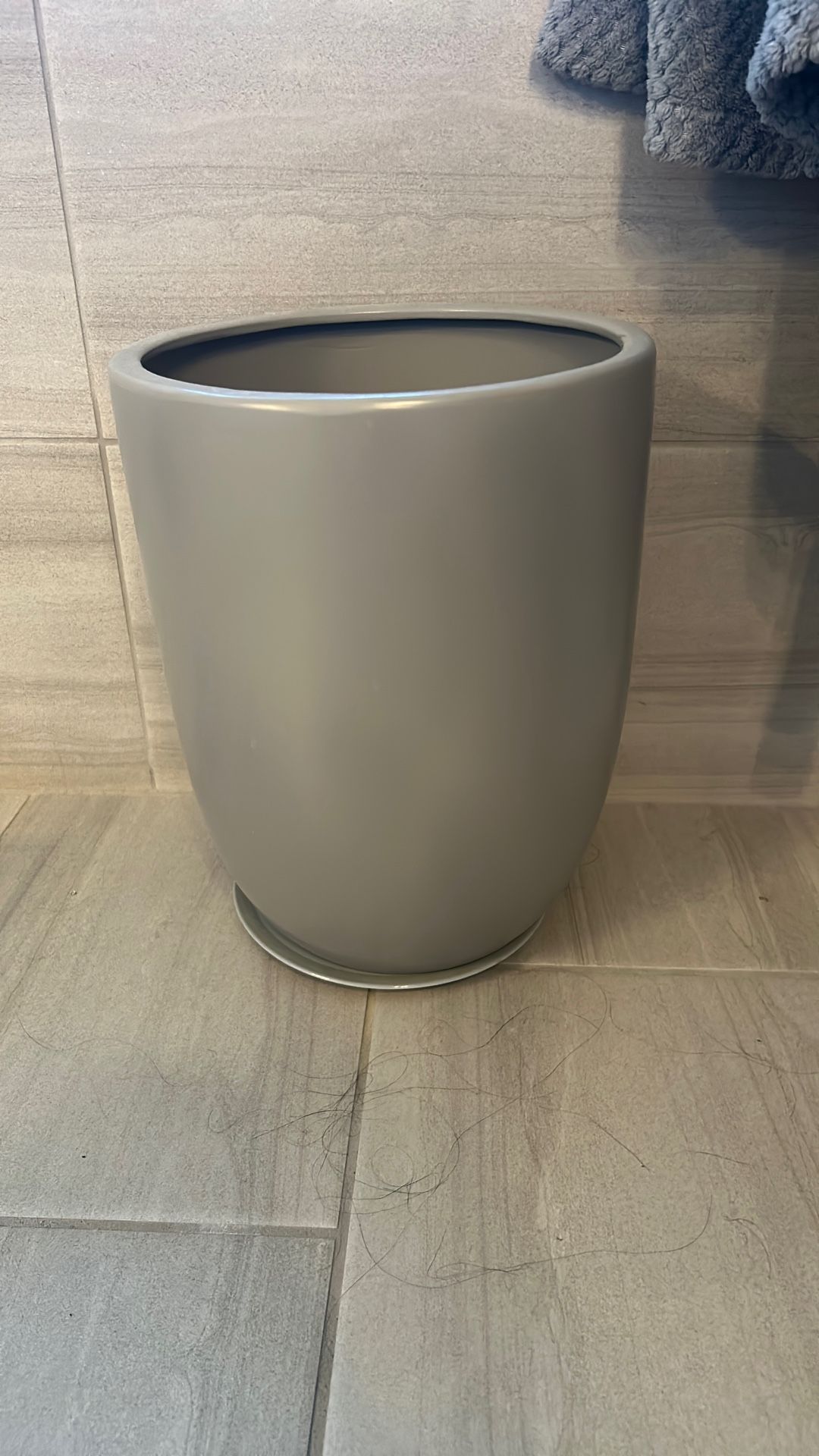 Ceramic Gray large Pot Planter 15 “ Tall Nice