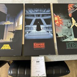 Star Wars Disney Art Print Posters Mint Condition Limited Edition Bottleneck Gallery