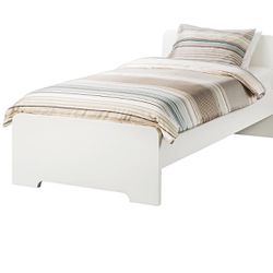 Ikea ASKVOLL Bed Frame - Twin, White
