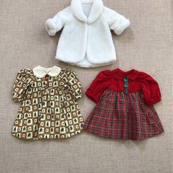 Coat & Dresses for Doll