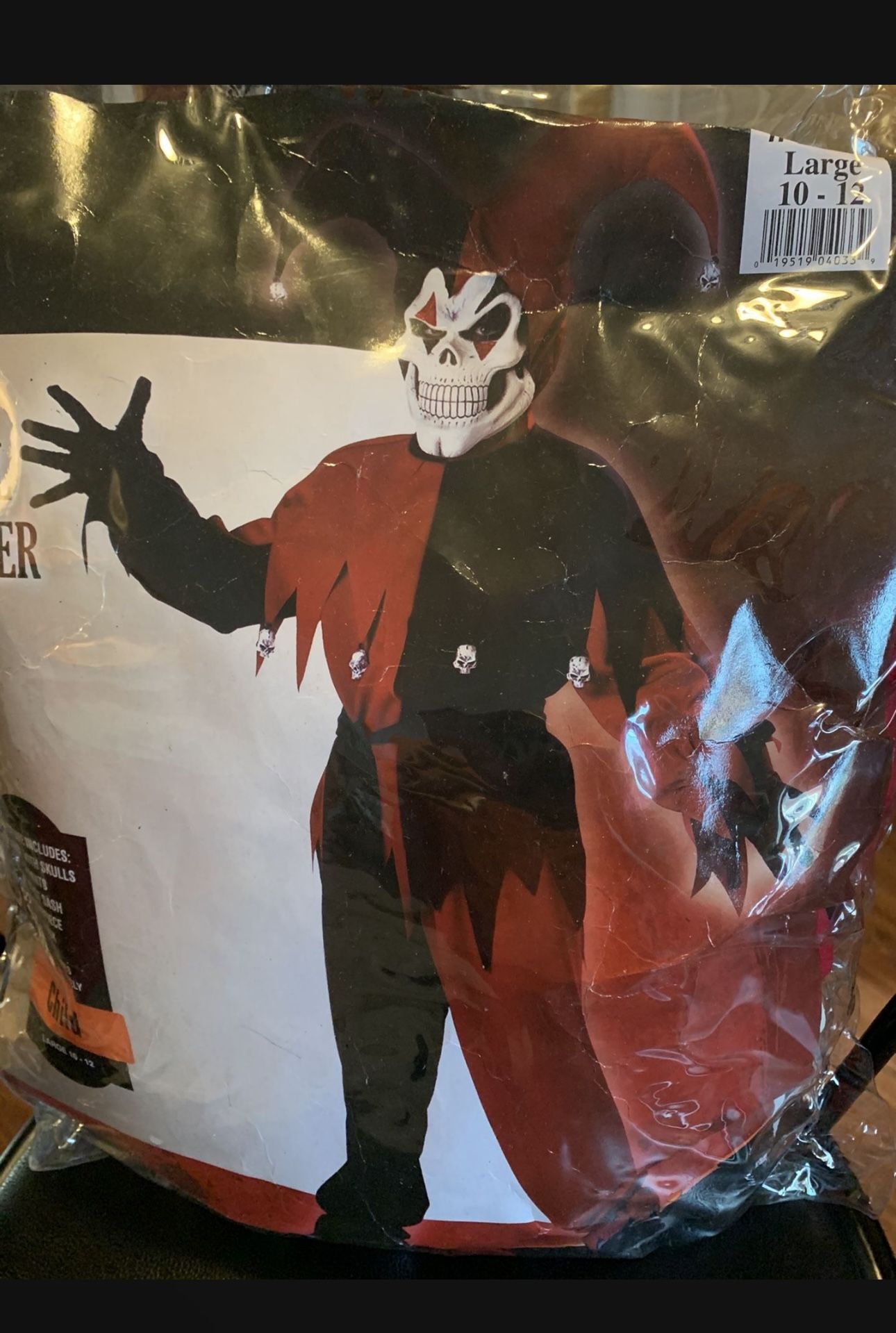  Evil jester. child costume