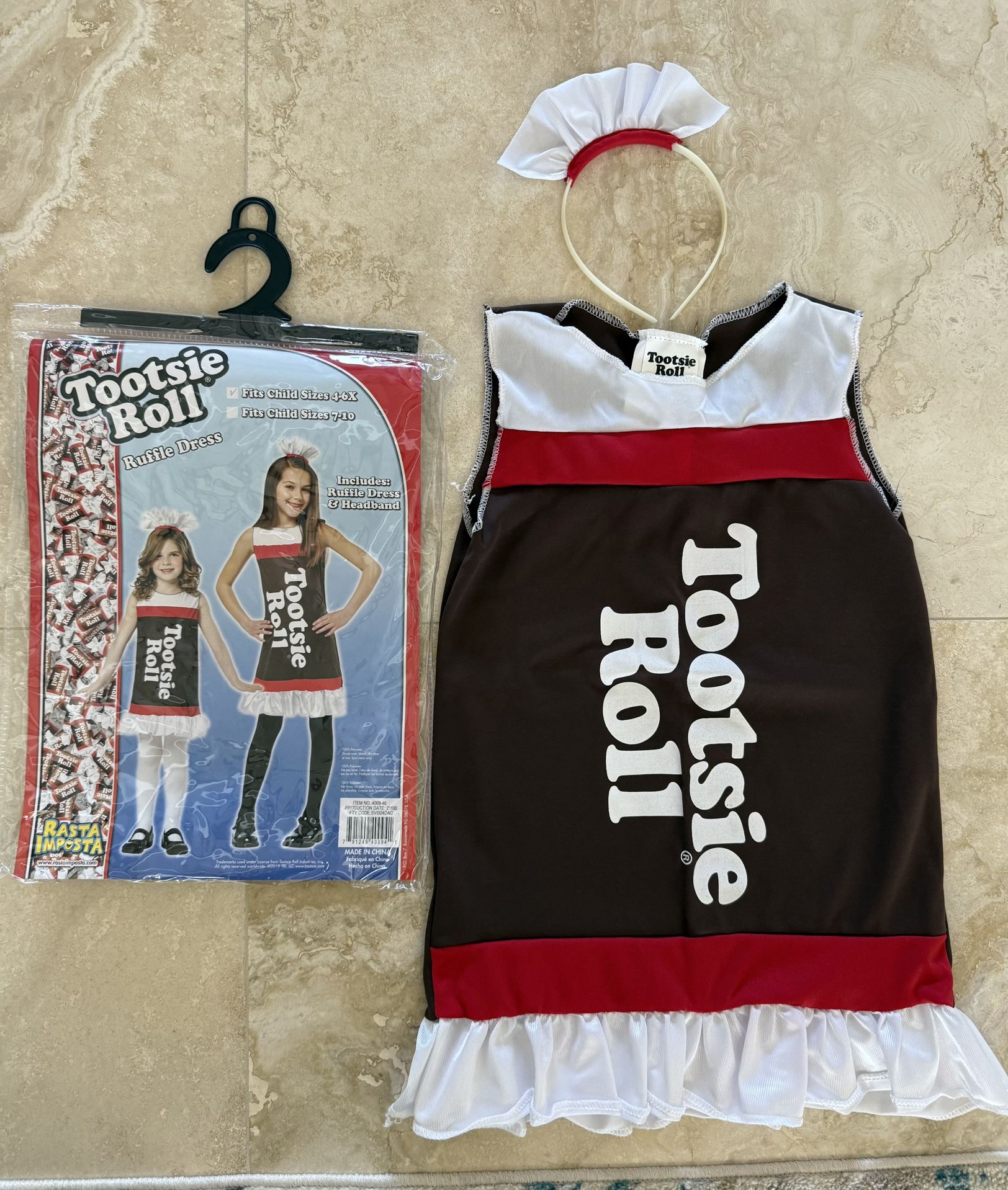 Girls Tootsie Roll Costume