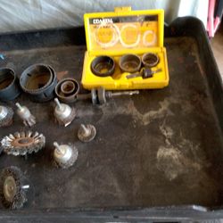 What We Have Here Are Grinder Handles Spindle Handles And Of Course Hole Saws And Metal Cleaning Tools Or Supplies