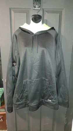 TEK GEAR DRYTEK MENS PERFORMANCE HOODIE Black/Lime Green SIZE XXLG