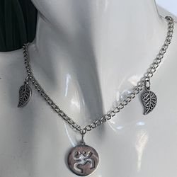 18" Puerto Rico Coquí Taino Stainless Steel Pendant Necklace