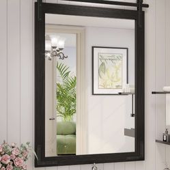 JIINGYO Farmhouse Bathroom Mirror, 24x36