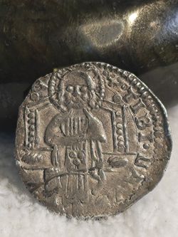 #489 Silver Grosso Coin Republic Of Venice Ancient Coin 