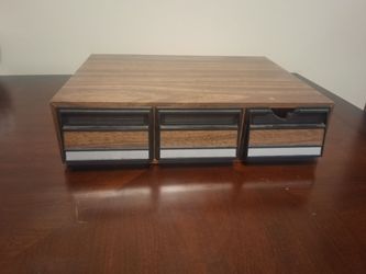 Vintage 3-Drawer Cassette Tape Storage Box