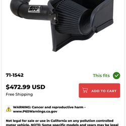 K&N Cold Air Intake 