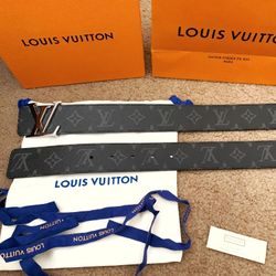 Black Monogram Reversible Belt 