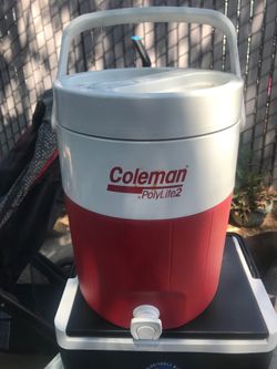 Colman cooler with spout