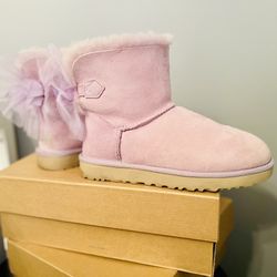 PURPLE  MINI BAILEY TULLE BOW