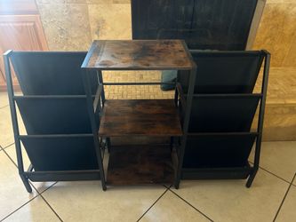 Record player stand and record storage
