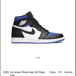 Air Jordan 1 Royal Toe 