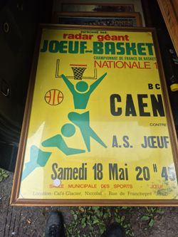 Vintage sports poster freanch