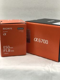 Sony a6700 Mirrorless Camera With Sony FE 50mm f/1.8 Lens