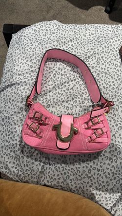 True Religion Pink Denim Shoulder Bag