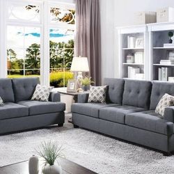 Brand New Sofa + Loveseat 2PCs Set