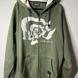 Vintage Y2K Ecko Limited Edition Hoodie Olive Green 😮‍💨 Mens Size Xl
