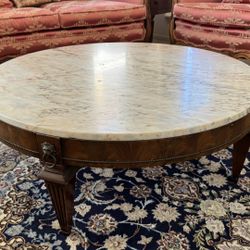 Round Marble Top Coffee Table