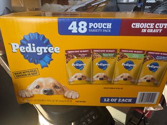 48 packs of pedigree dog food