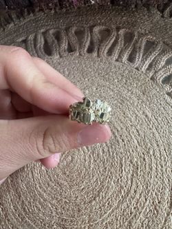 Gold nugget ring