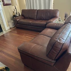 Leather Sofa Set