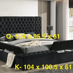 New King Size Bed With New Mattress 