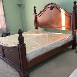 King Bed Frame, Mattress, and Box Frames 