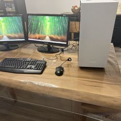 Gaming Desktop i7, 64GB RAM, 500GB SSD + 3TB HDD, RTX 3080, 2 x 22” Monitors