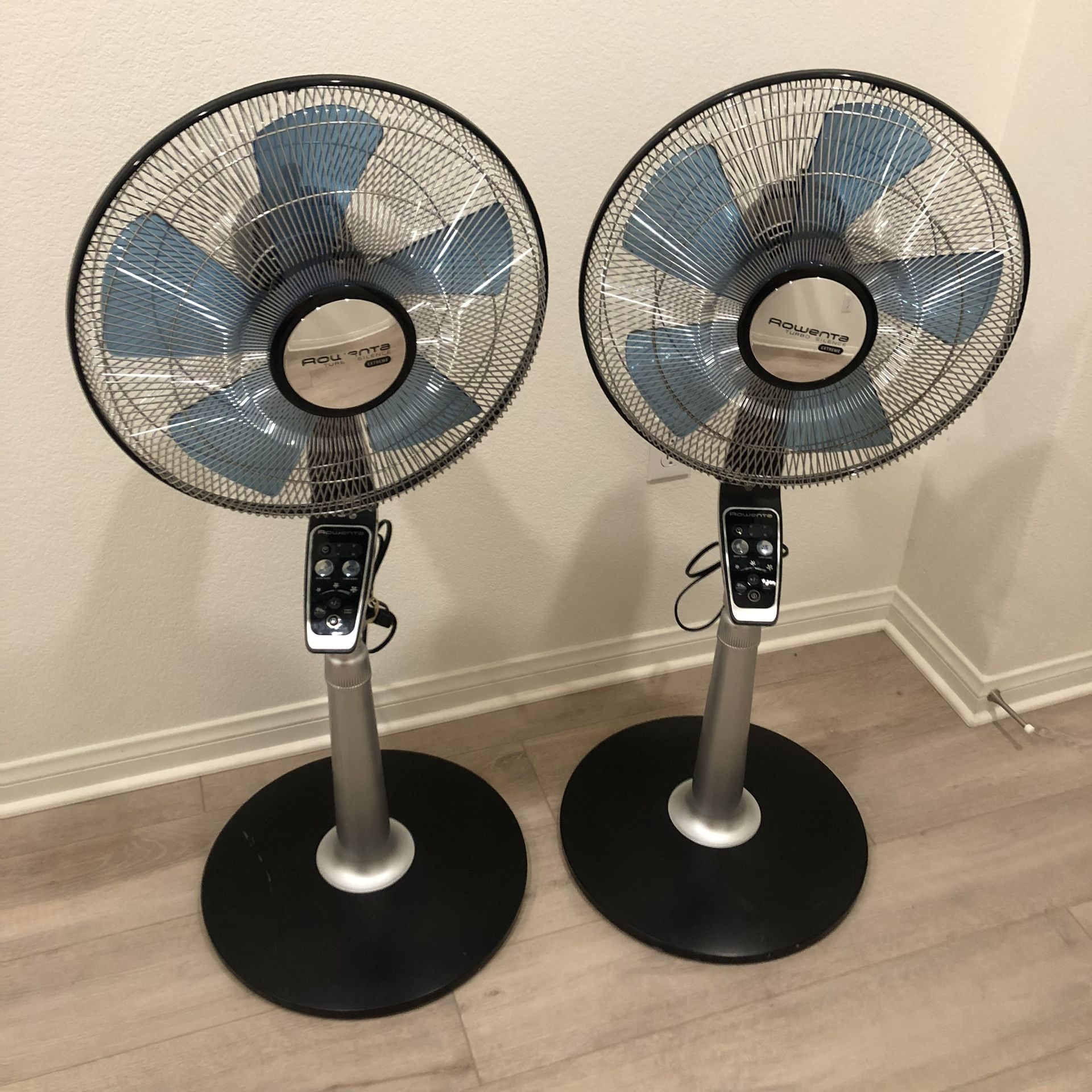 Rowenta Stand Fan 120-Volt Extreme Turbo Silence W/ 5 speeds, Adjustable Height