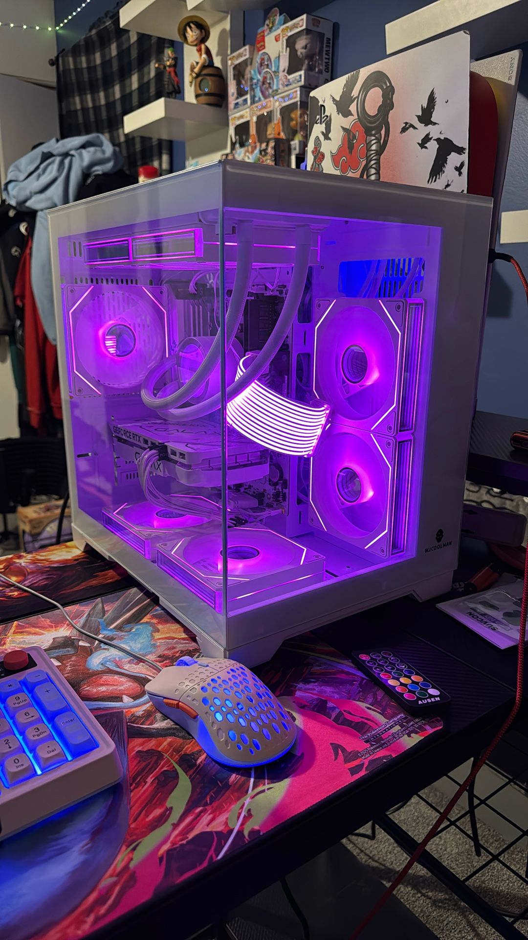 Hoengager Gaming PC -AMD Ryzen 7 5700X 3.4 GHz- GeForce RTX 5060 8GB-32GB DDR4 RAM-1TB M.2 SSD-240 Liquid Cooler -WIFI &Bluetooth -RGB Fans-Windows 11