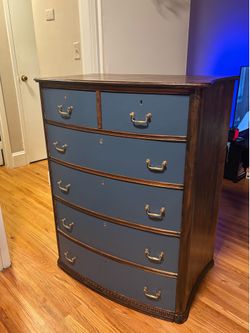 Antique-Styled 1900’s Bowed Front Dresser