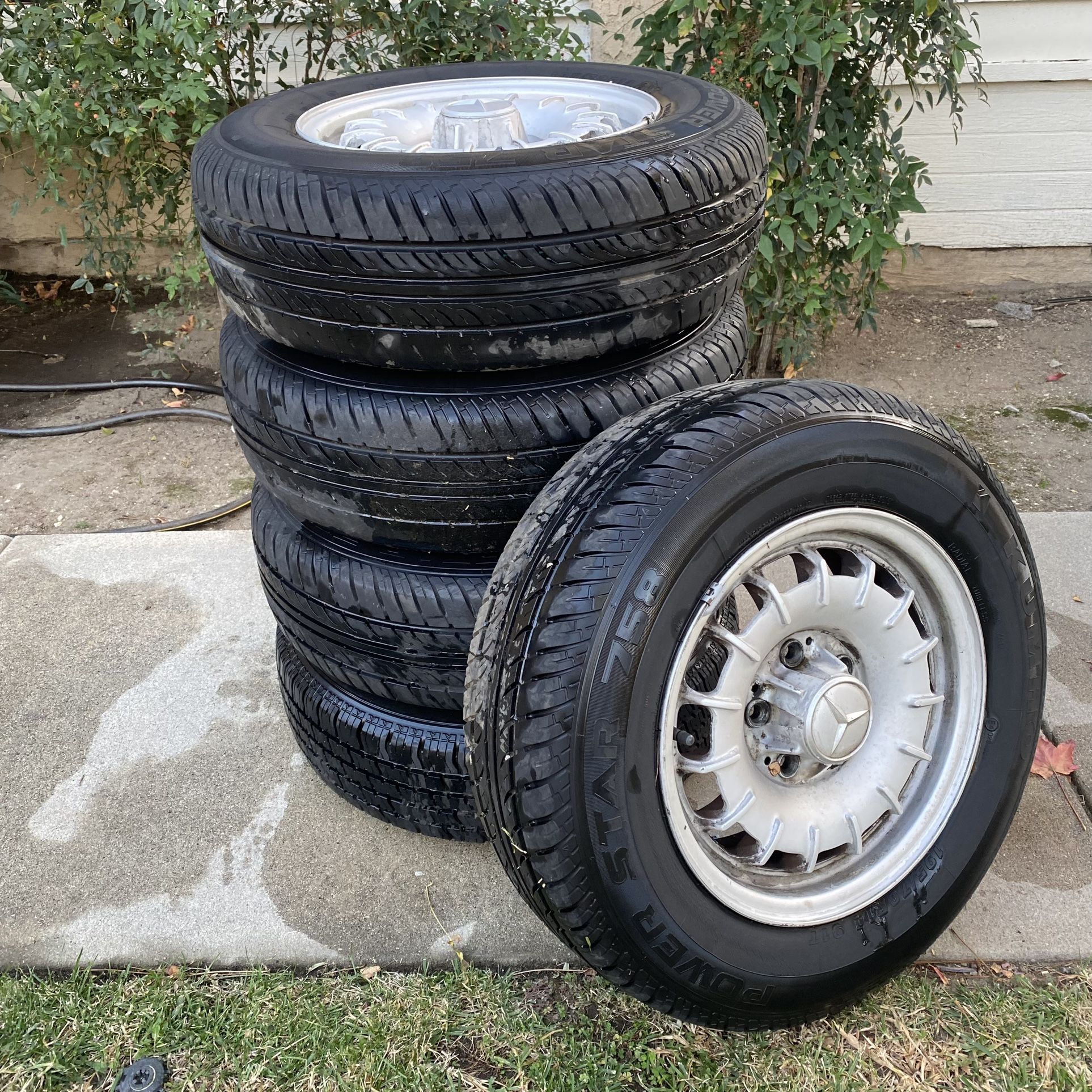 Mercedes Bundt 14x6.5 Wheels Rims R107 W116 W126 W108 for Sale in Lake ...