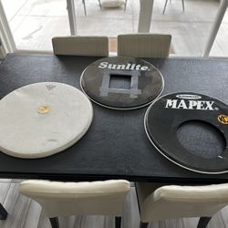 Three 22 Kick Drum Heads