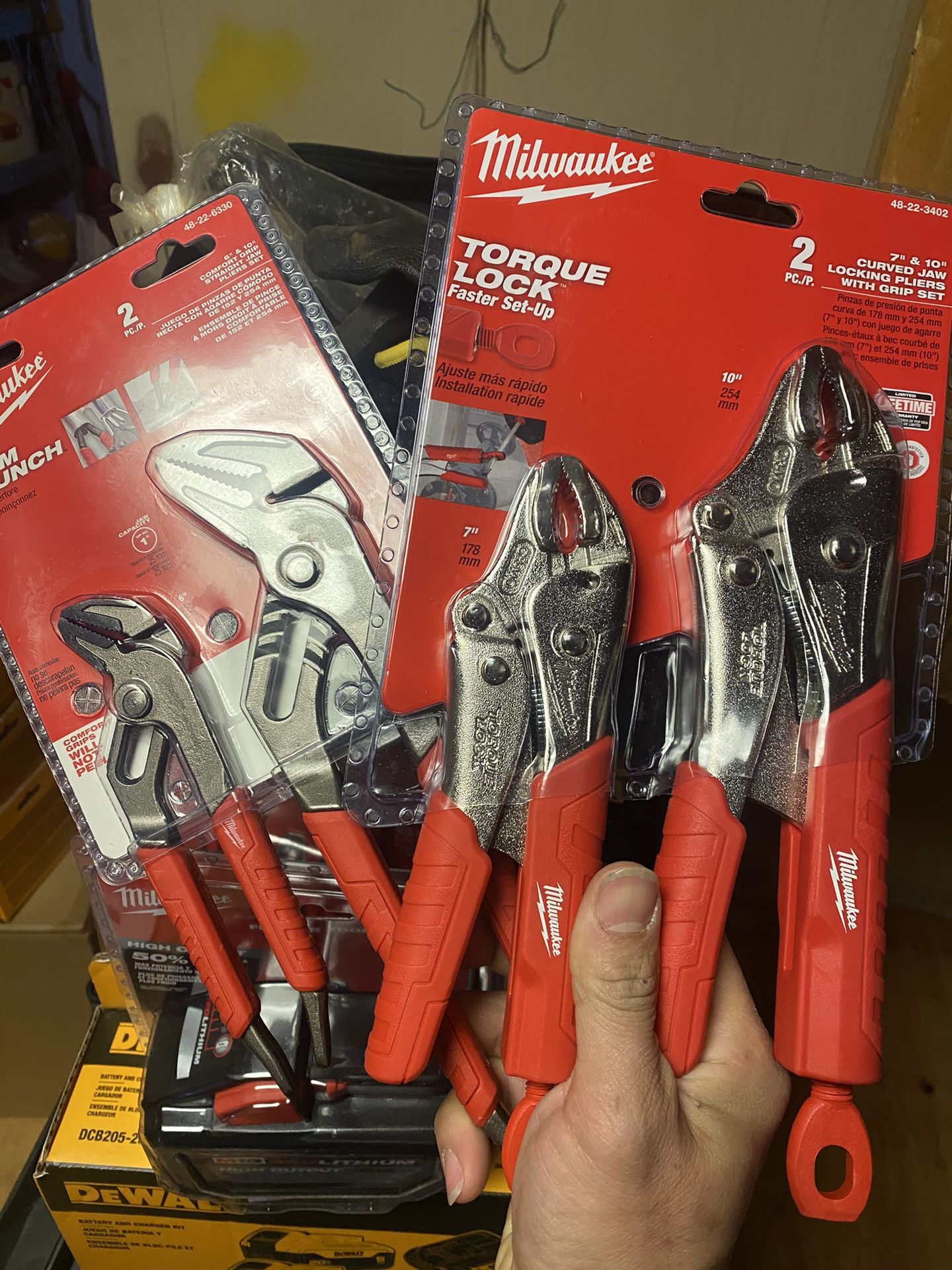 New milwaukee Vise Grip And channel Lock Set 50$