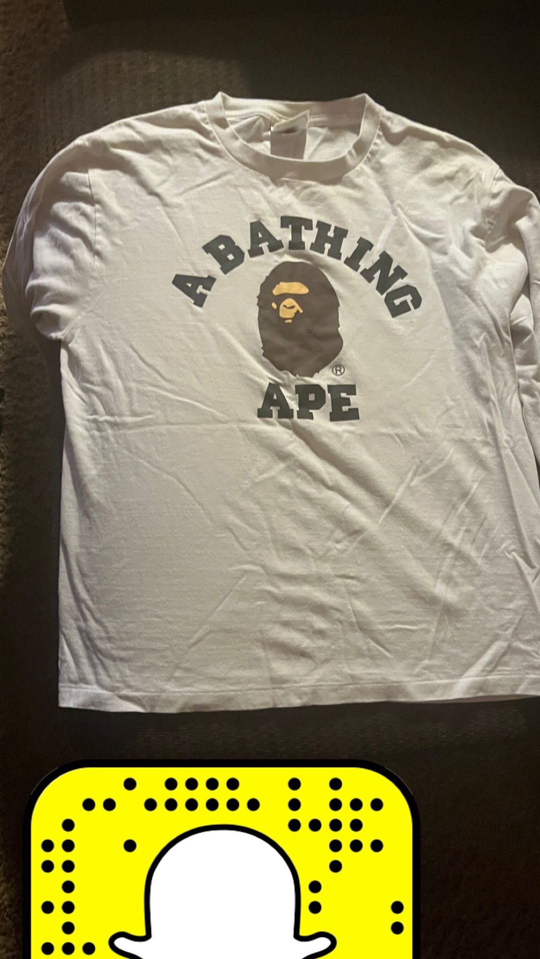 white bape shirt 