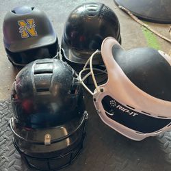 Softball helmets