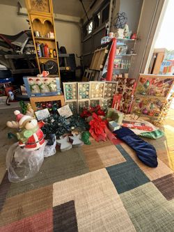 Xmas Special! Entire House of brand new Xmas Decor. Ornaments, figurines,outdoor decor,lights & more