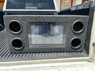Speaker box with autotek speakers
