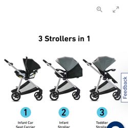 Graco Element LX 3in1 Travel System Car Seat, Stroller Seat