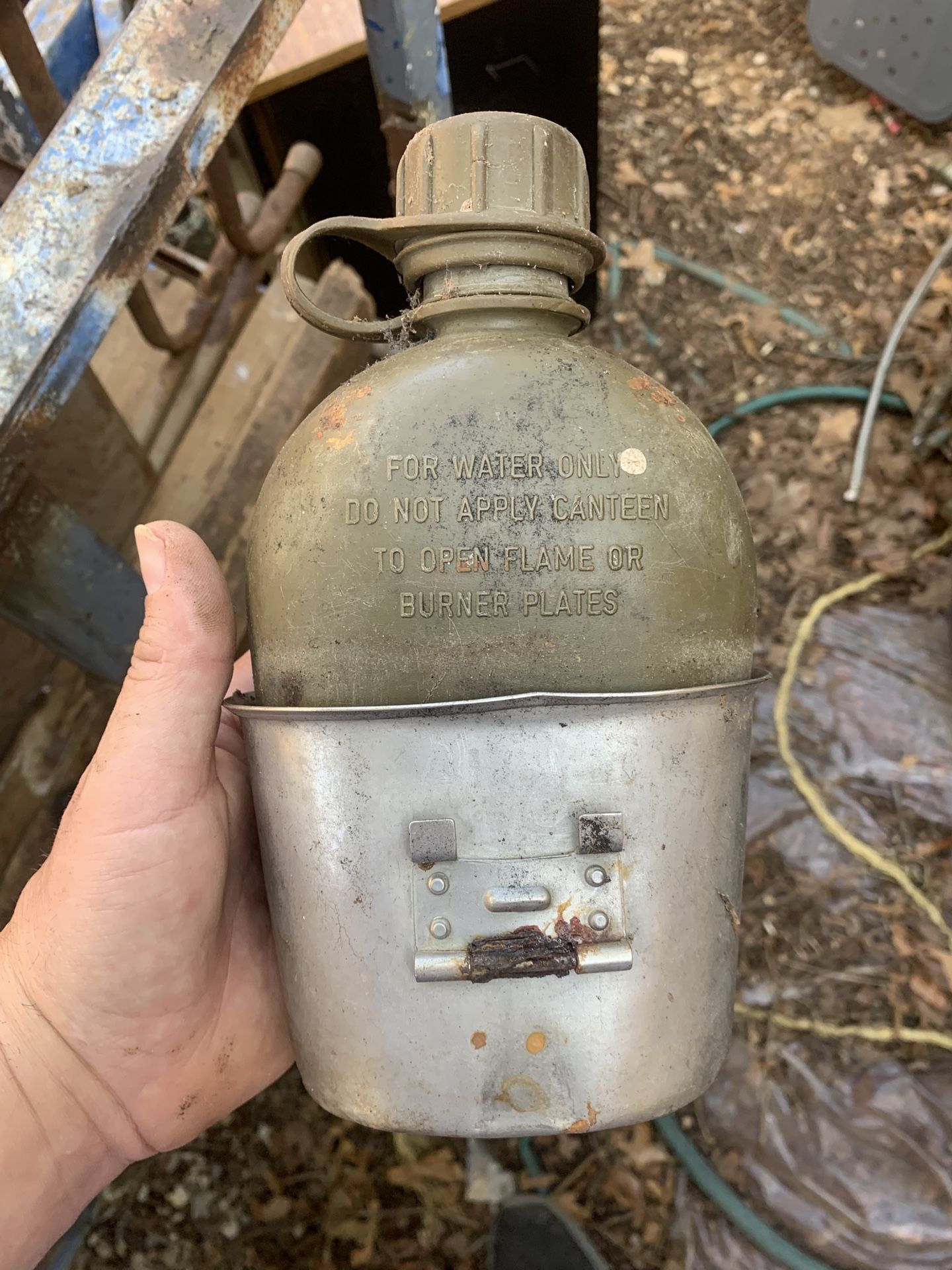 Vintage Canteen And Cup